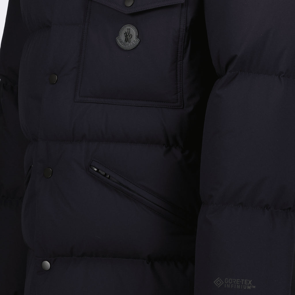 Manteaux Doudoune Loiret Moncler Bleu Homme