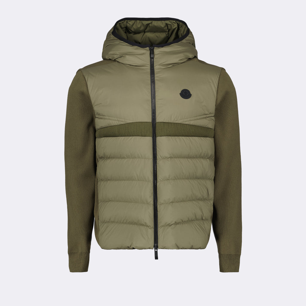 Jackets Bi-material jacket Moncler Khaki Homme
