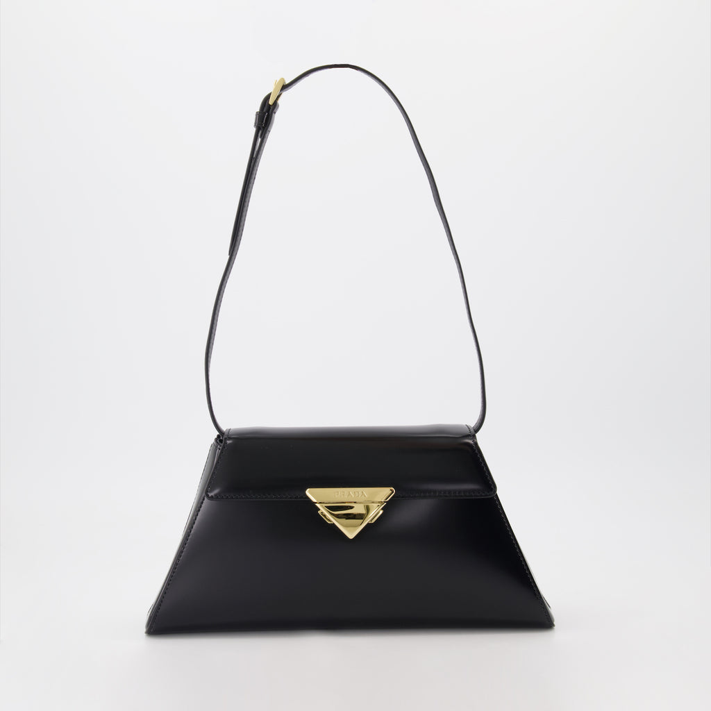 핸드백 및 숄더백 Sac à main en cuir Prada 검은색 Femme