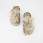 Open shoes Fendi Feel Mules Fendi Beige Women