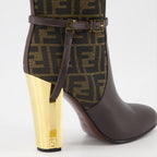 Boots Delfina Heeled Boots Fendi Brown Women