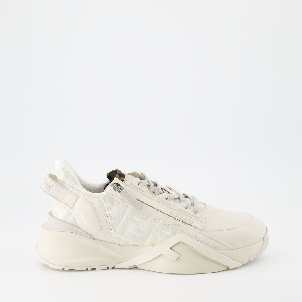 Tênis Baskets Fendi Flow Fendi Bege Homme