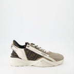 Sneaker Baskets Fendi Flow Fendi Beige Homme