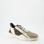 Sneaker Baskets Fendi Flow Fendi Beige Homme