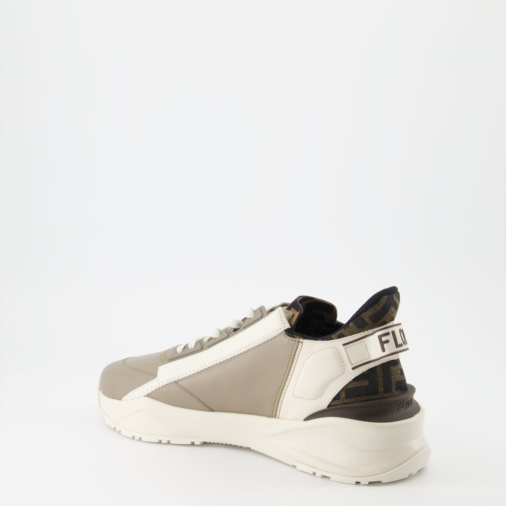 Sneaker Baskets Fendi Flow Fendi Beige Homme