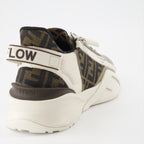 Sneaker Baskets Fendi Flow Fendi Beige Homme
