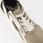 Sneaker Baskets Fendi Flow Fendi Beige Homme