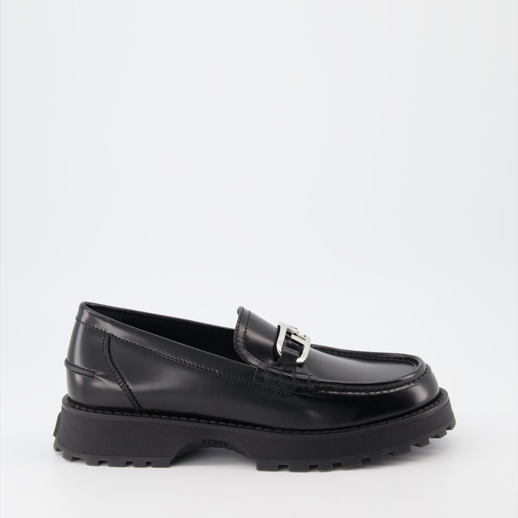 Mocassins Mocassins Fendi O'Lock Fendi Noir Homme