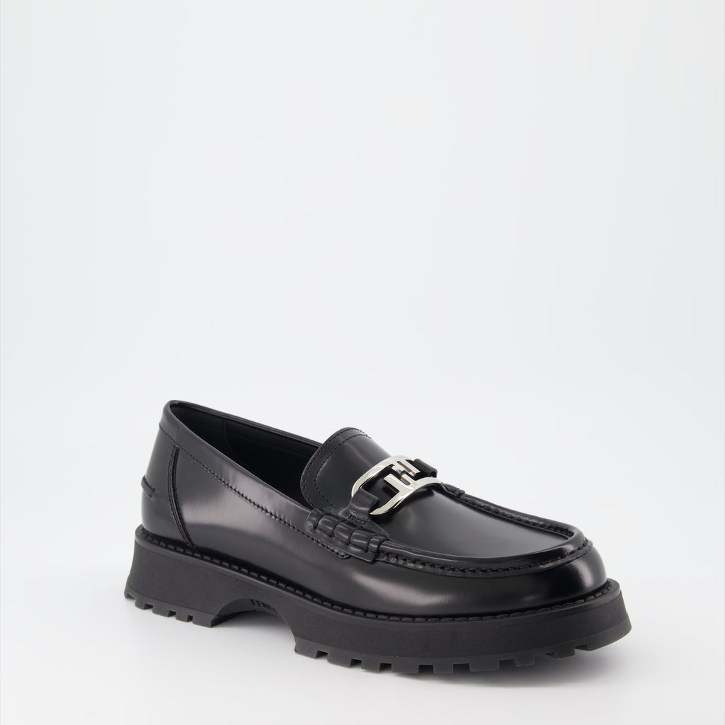 Mocassins Mocassins Fendi O'Lock Fendi Noir Homme