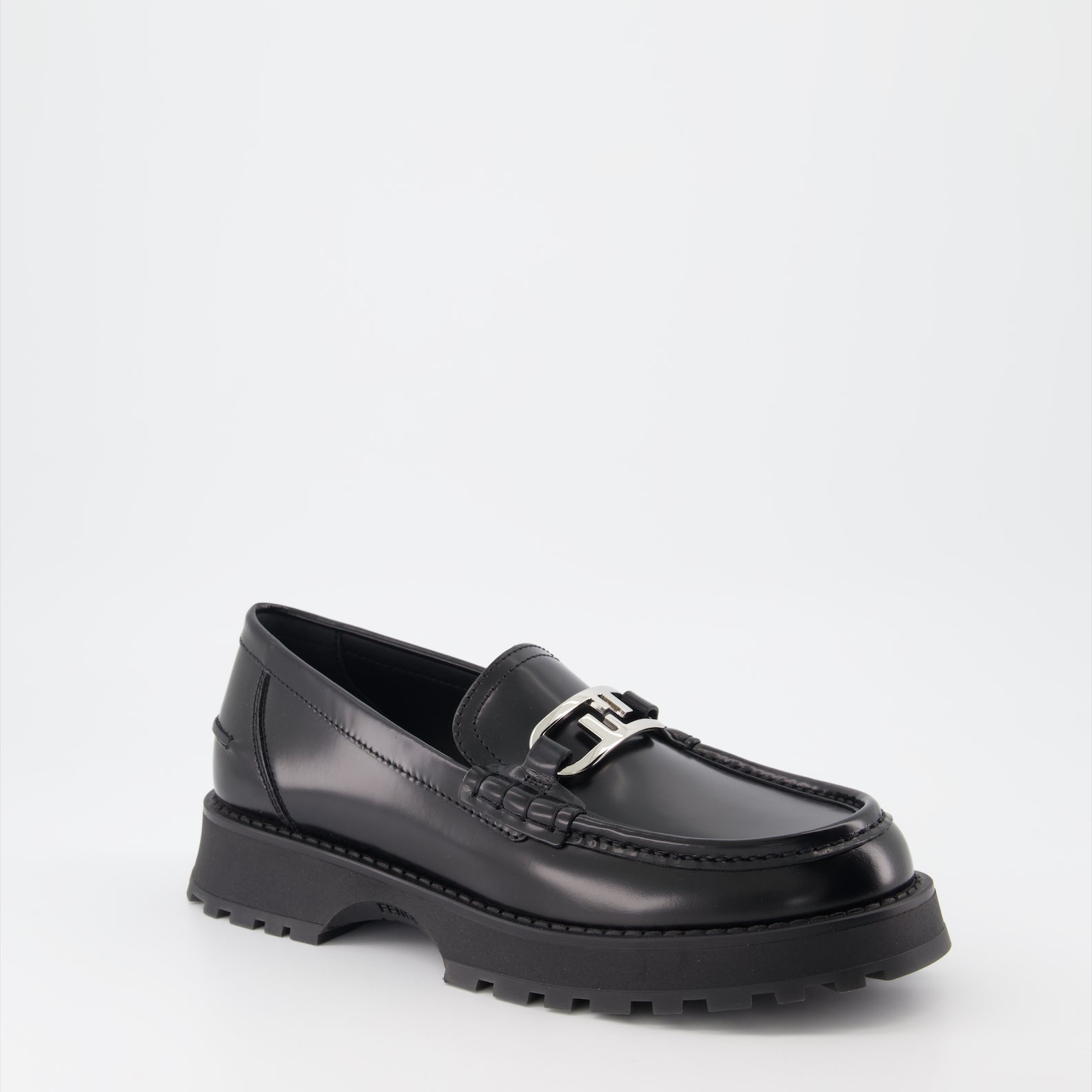 Mocassins Mocassins Fendi O'Lock Fendi Noir Homme