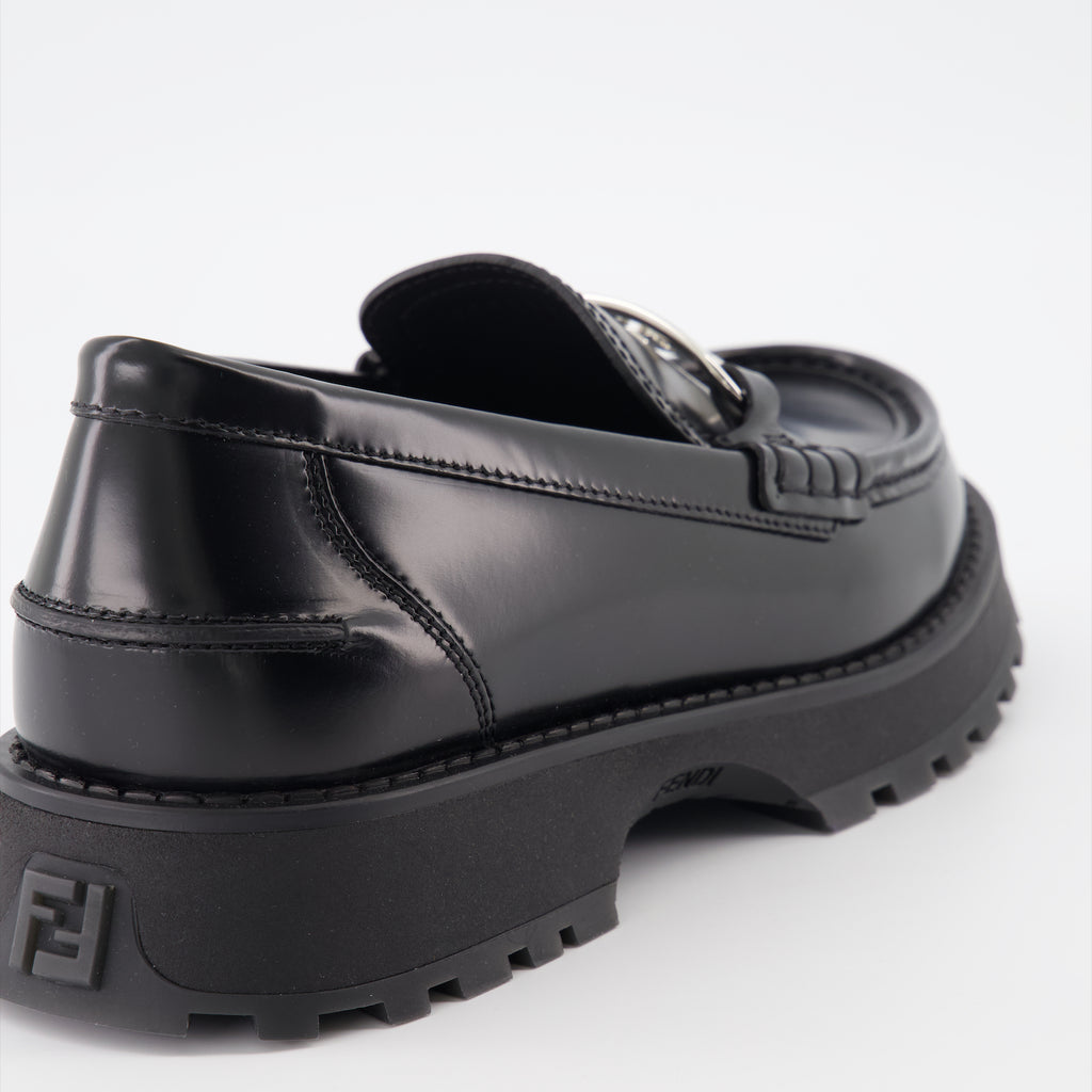 Mocassins Mocassins Fendi O'Lock Fendi Noir Homme