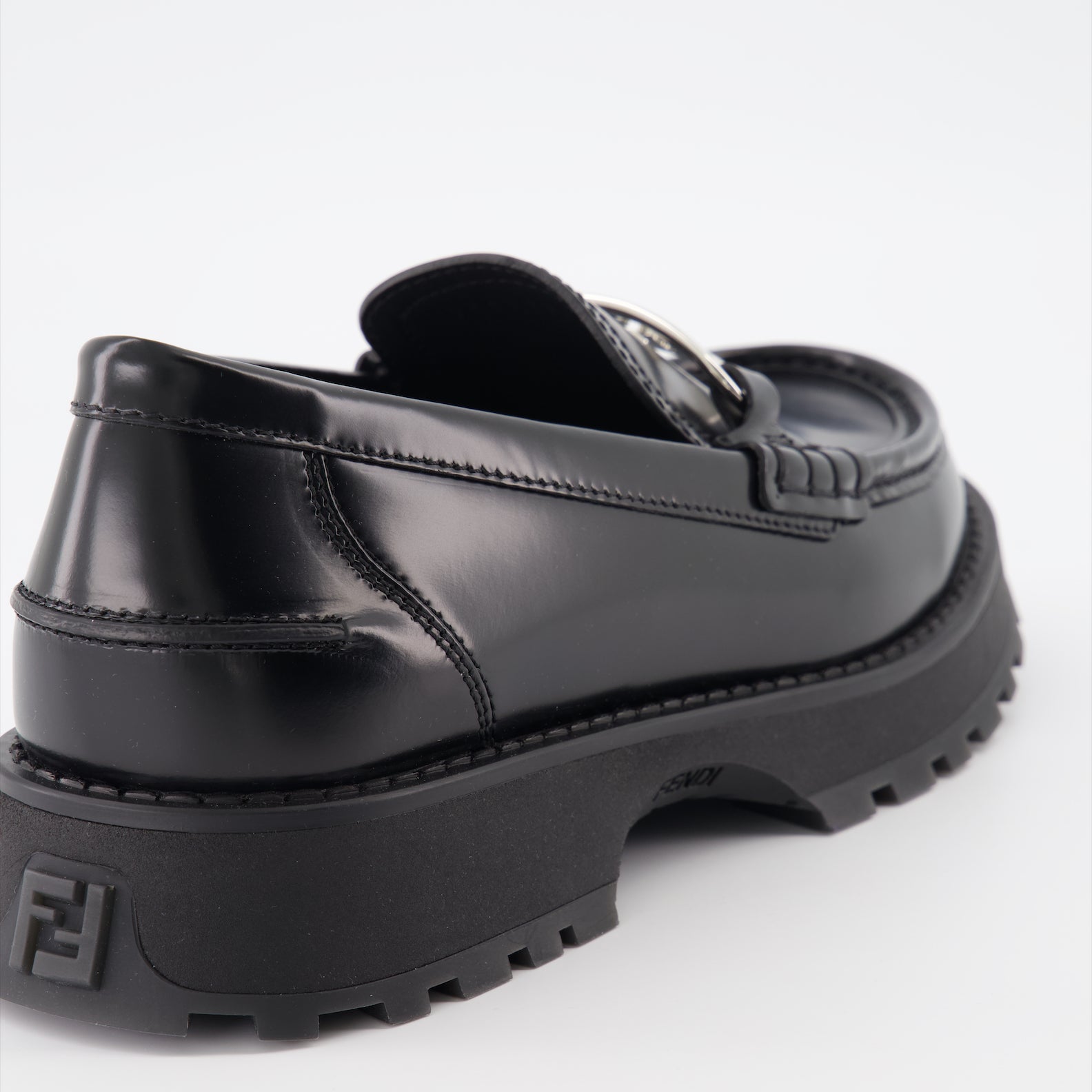 Mocassins Mocassins Fendi O'Lock Fendi Noir Homme