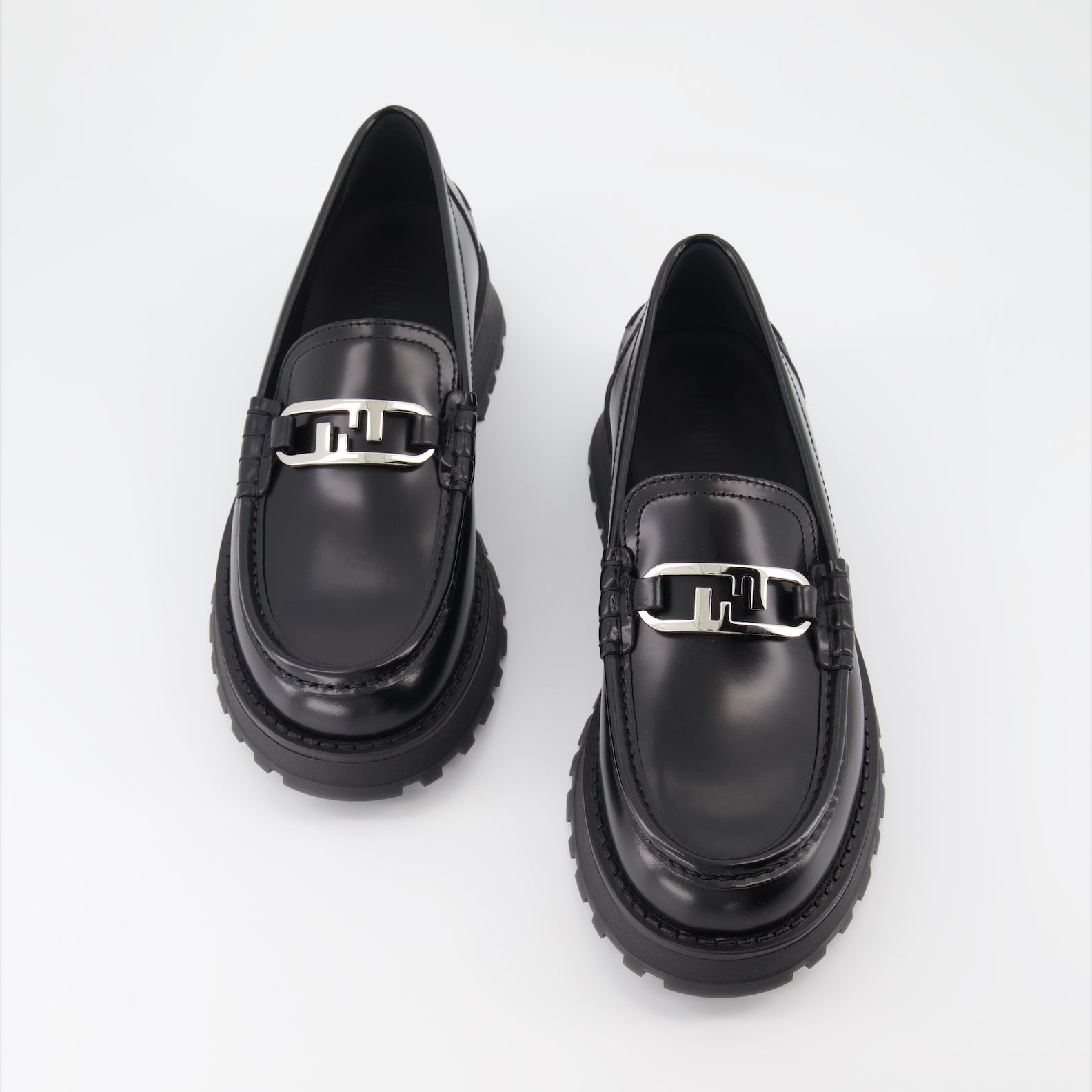 Mocassins Mocassins Fendi O'Lock Fendi Noir Homme