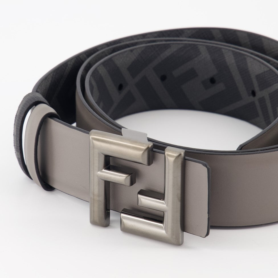 Ceintures Ceinture FF Rounded Fendi Gris Homme