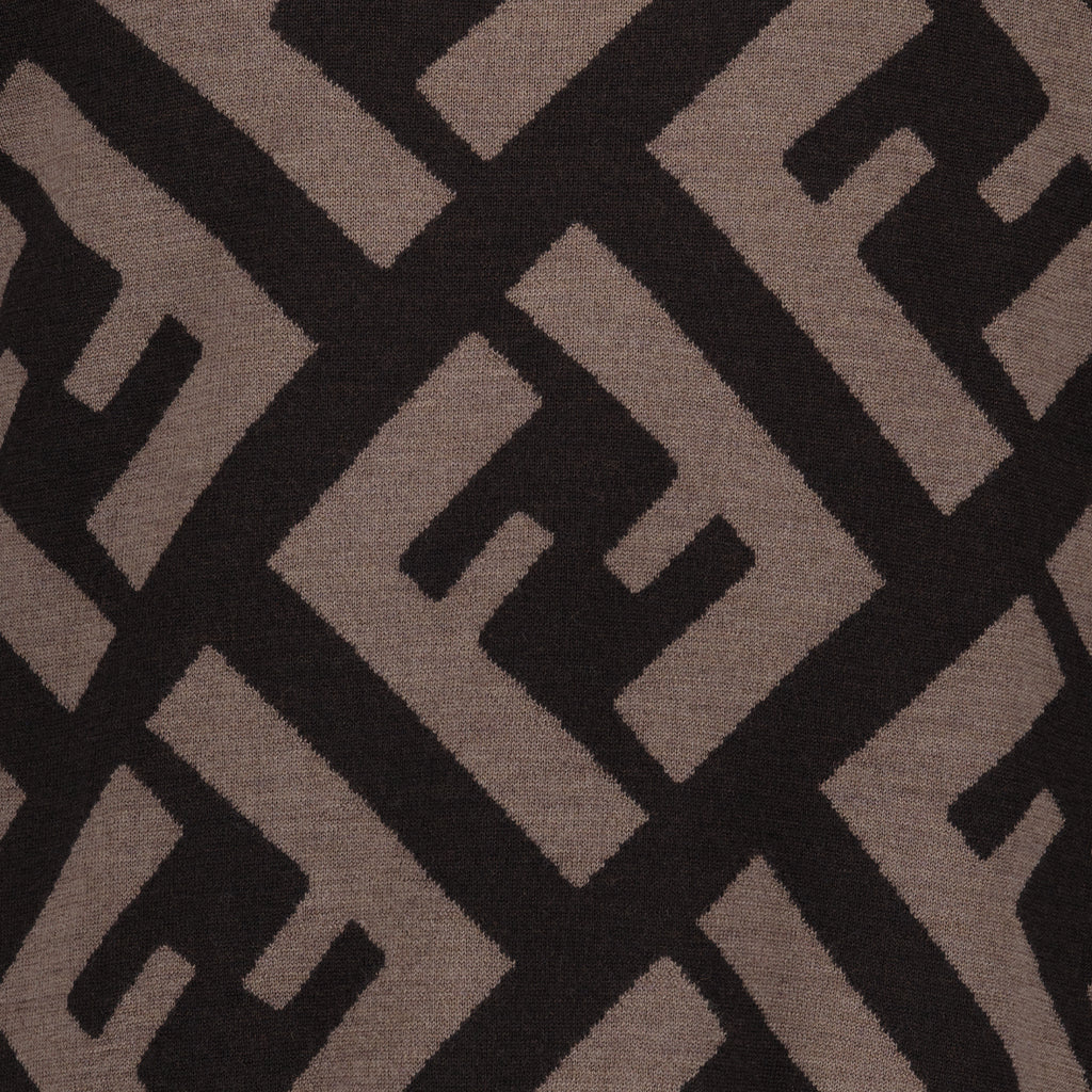 Maille Pull FF Fendi Marron Homme