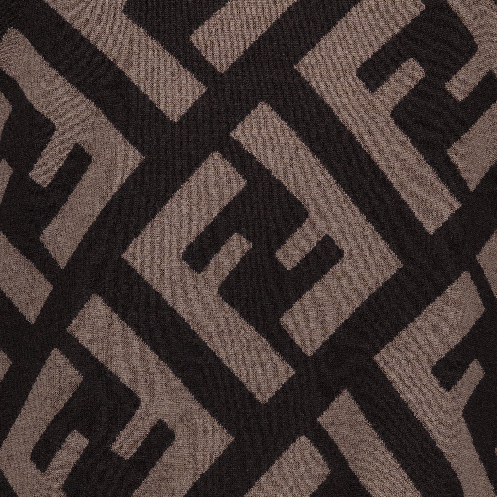 Maille Pull FF Fendi Marron Homme