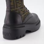 Bottes Bottes Fendigraphy Fendi Noir Femme