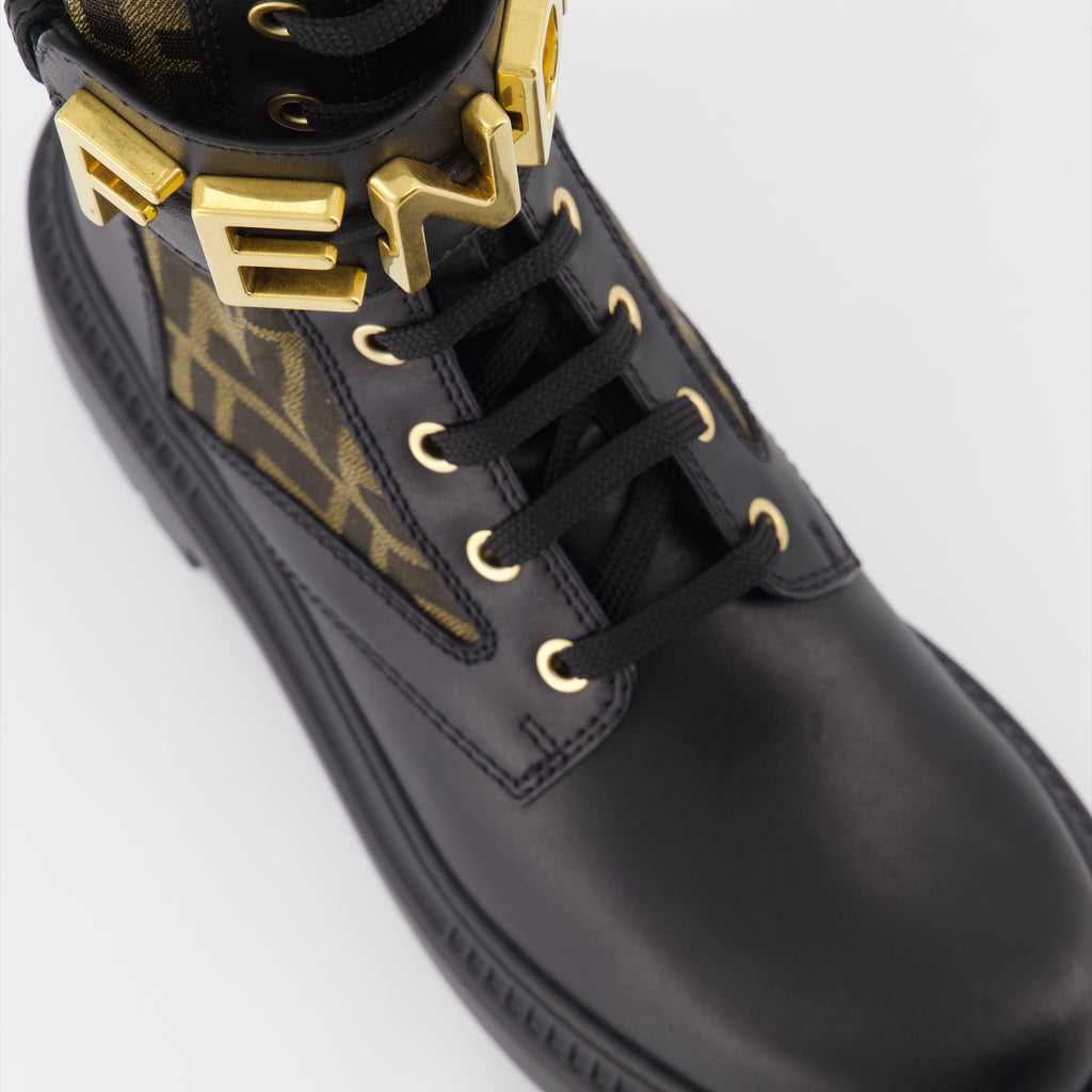 Bottes Bottes Fendigraphy Fendi Noir Femme