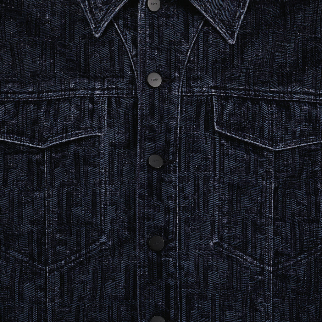 재킷 Veste en jean Fendi 파란색 Homme