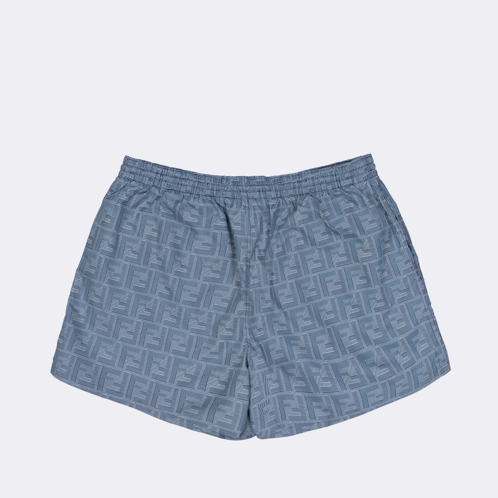 Beachwear Short de bain FF Fendi Bleu Homme