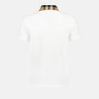 Polos Polo à col à carreaux Burberry Branco Homme