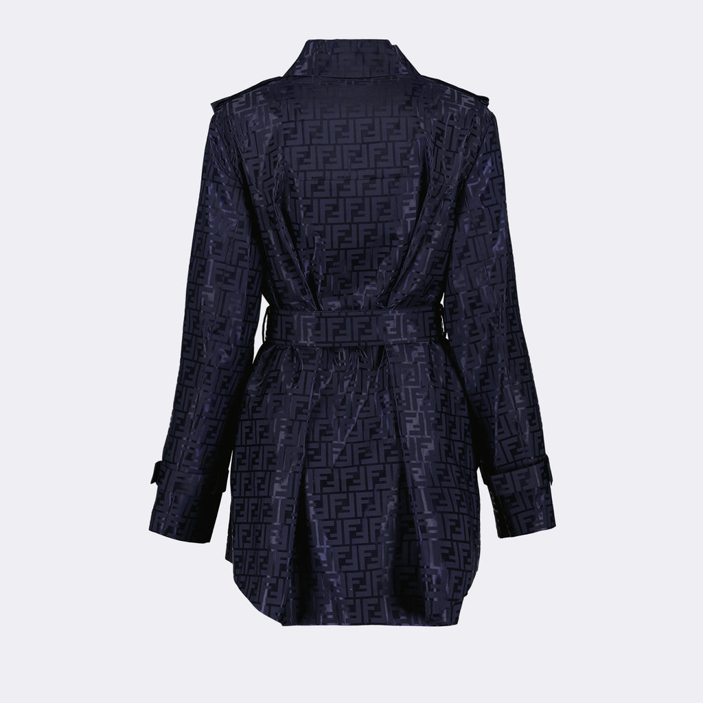 Coats FF trench coat Fendi Blue Women
