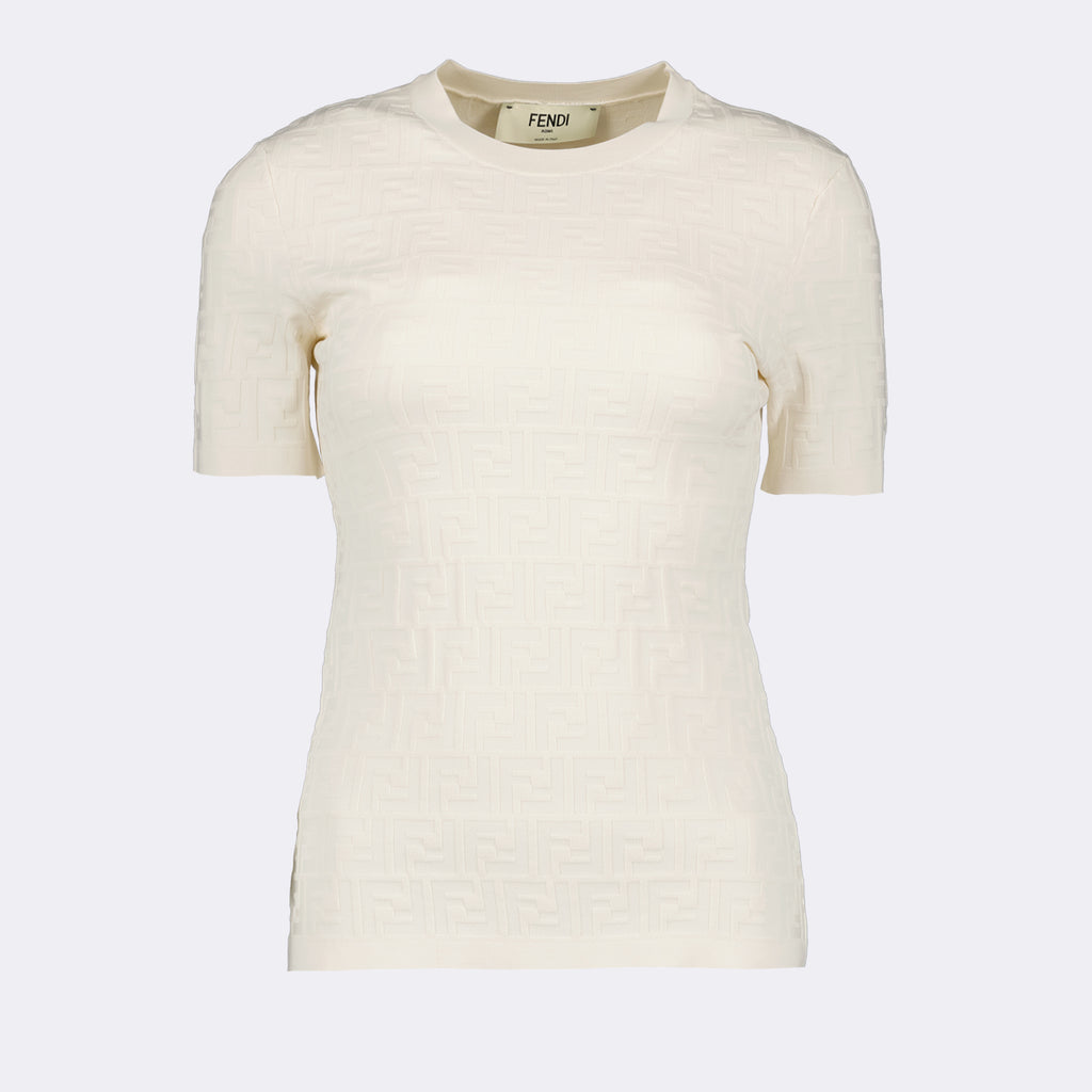 T-shirts FF t-shirt Fendi Beige Women