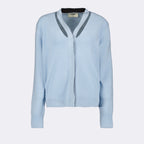 Malhas Cardigã de Cachemira Fendi Azul Femme