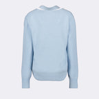 Malhas Cardigã de Cachemira Fendi Azul Femme