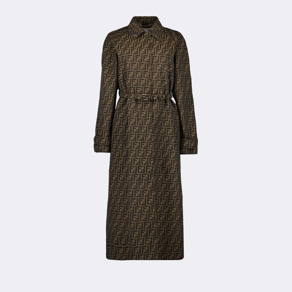 Coats FF trench coat Fendi Brown Women
