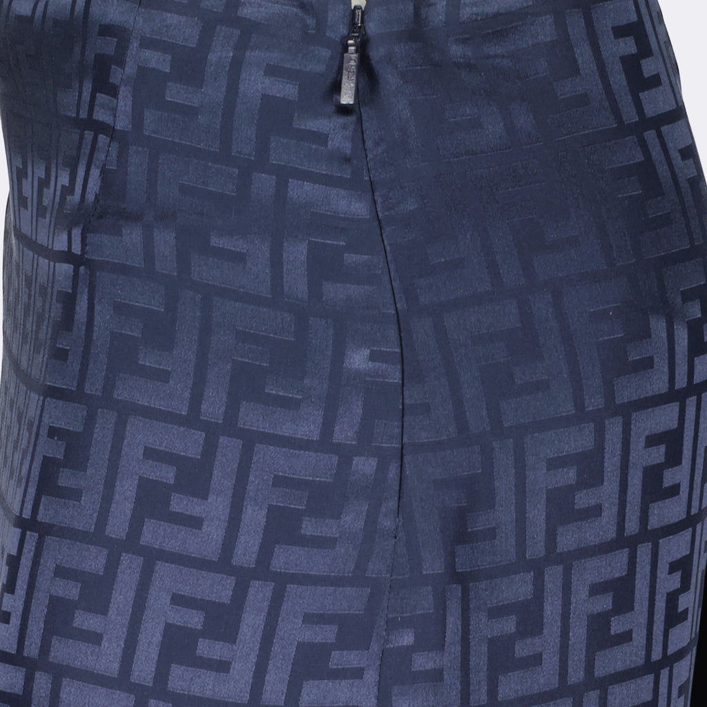 Röcke Jupe en soie Fendi Blau Femme