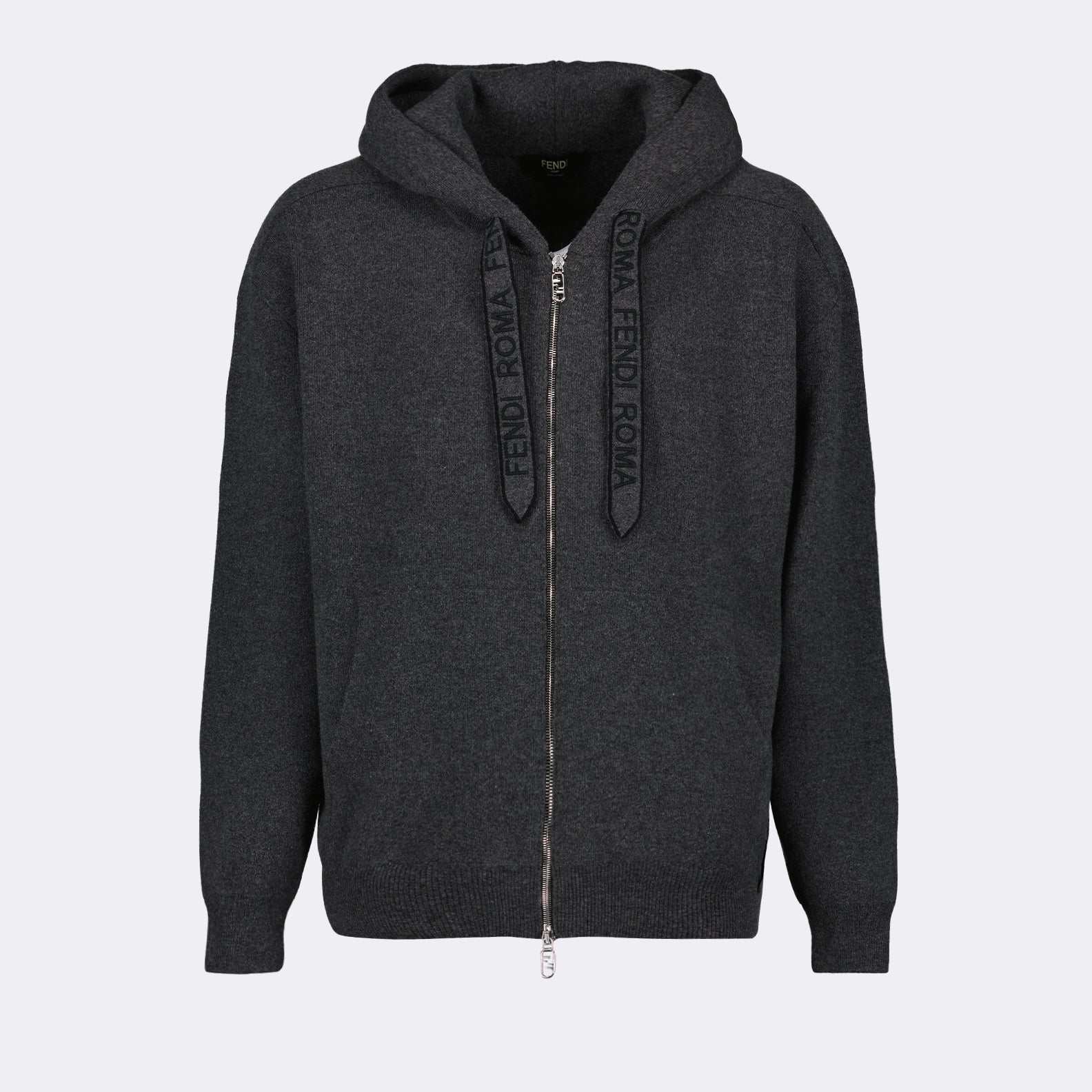 Zip-up cashmere sweatshirt