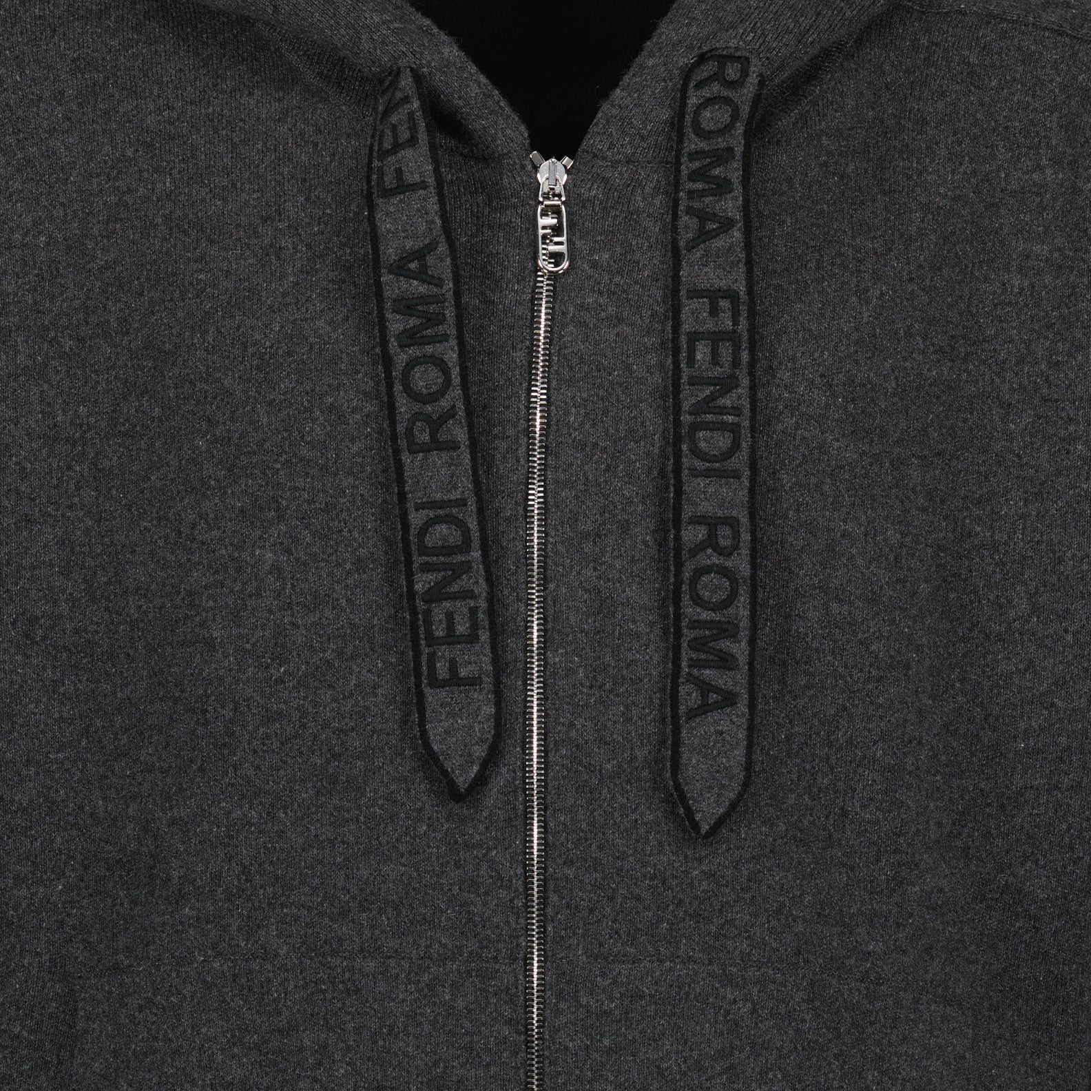 Sweatshirts Zip-up cashmere sweatshirt Fendi Gray Man