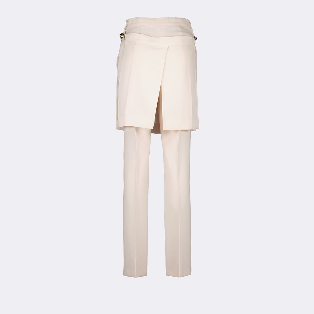 Pantalons Pantalon en laine Fendi Rose Femme