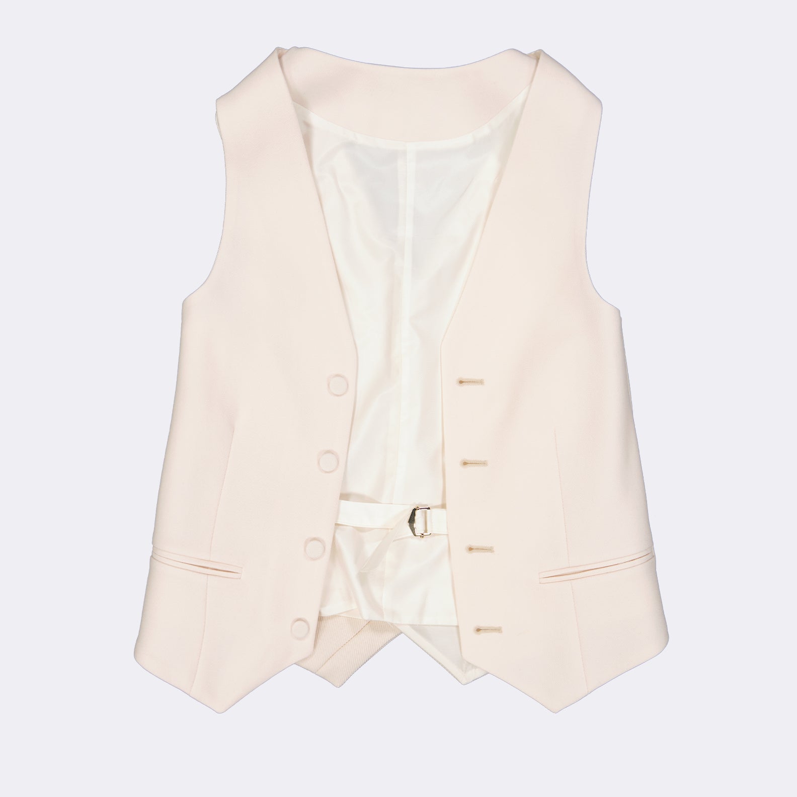Chaquetas Chaleco Sin Mangas Fendi Beige Femme