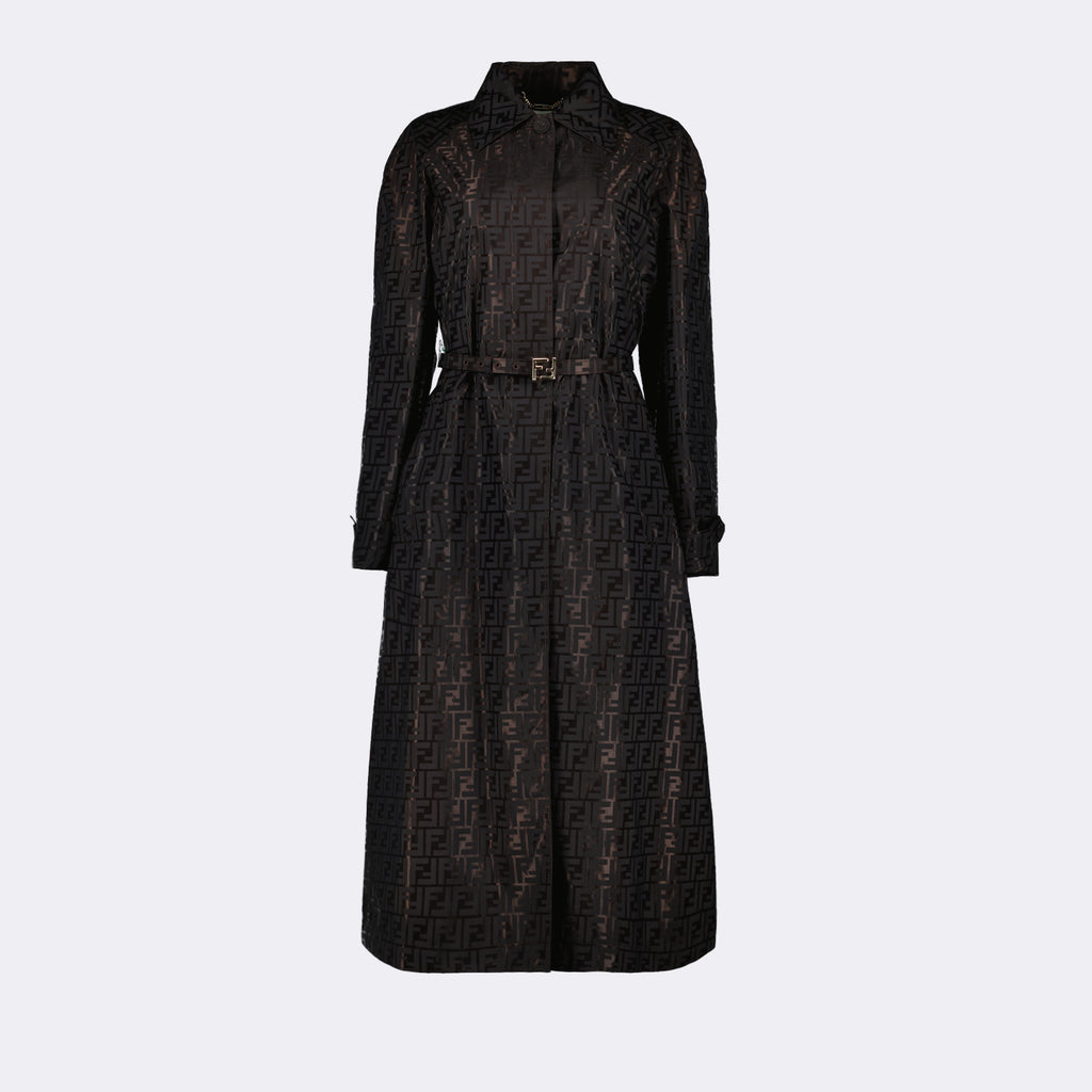 Abrigos Manteau trench FF Fendi Marrón Femme