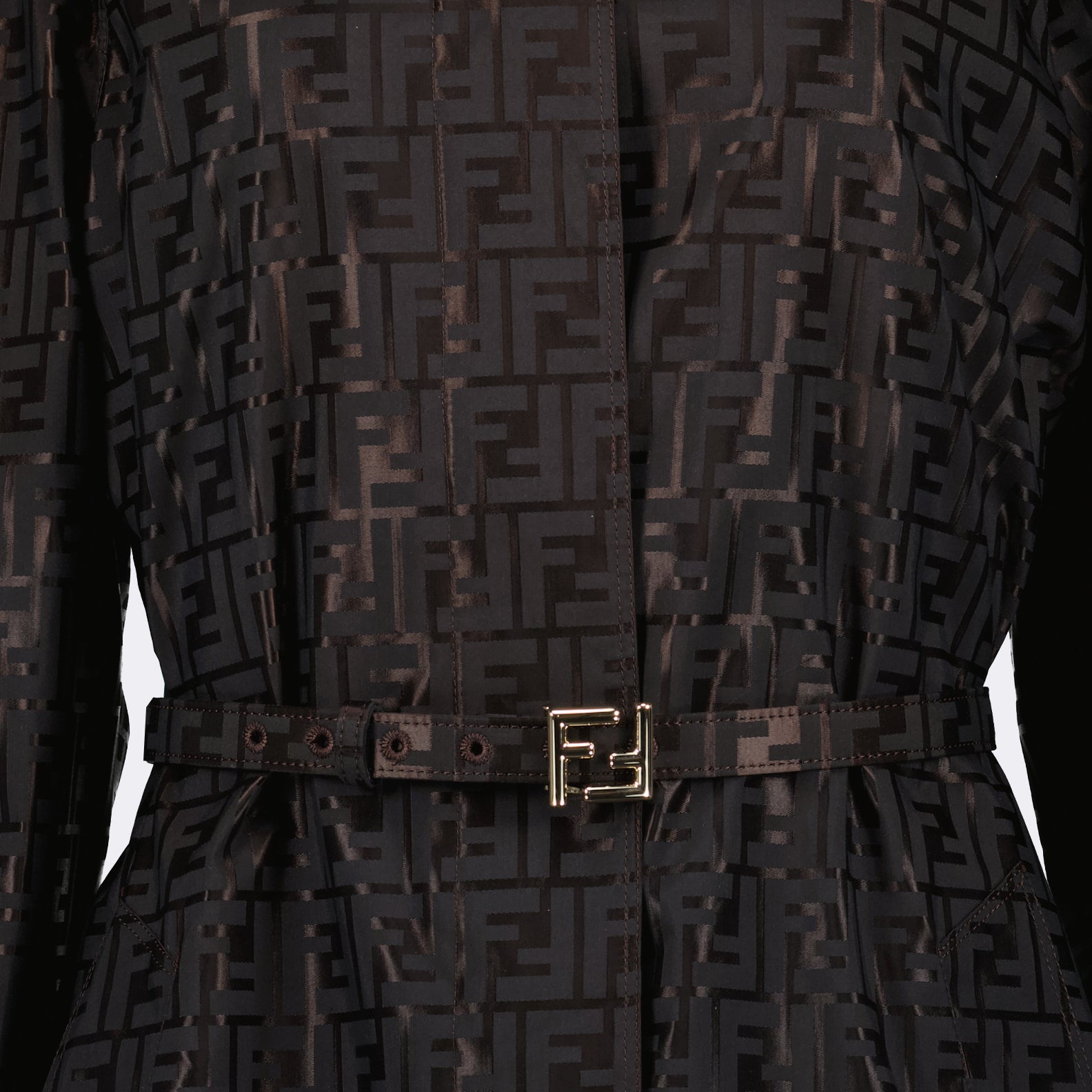 Mäntel Manteau trench FF Fendi Braun Femme