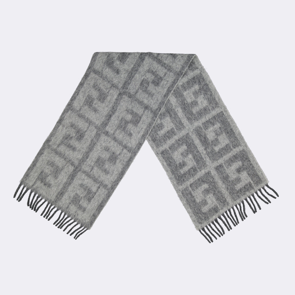 Scarves and gloves FF scarf Fendi Gray Man