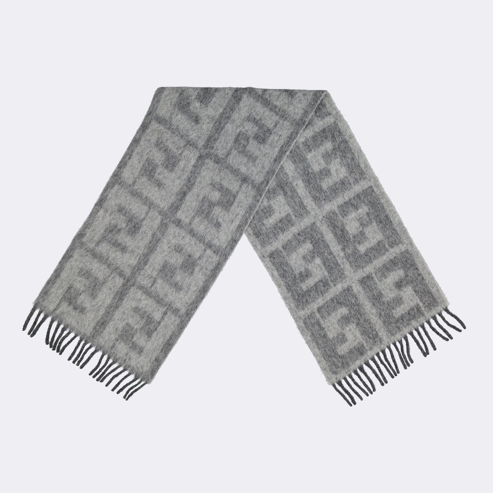 Scarves and gloves FF scarf Fendi Gray Man