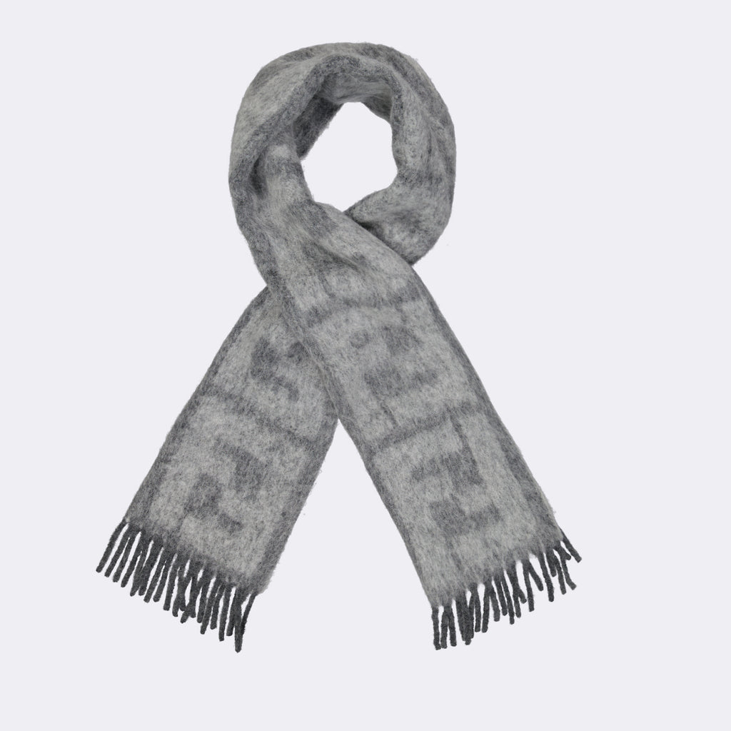 Scarves and gloves FF scarf Fendi Gray Man