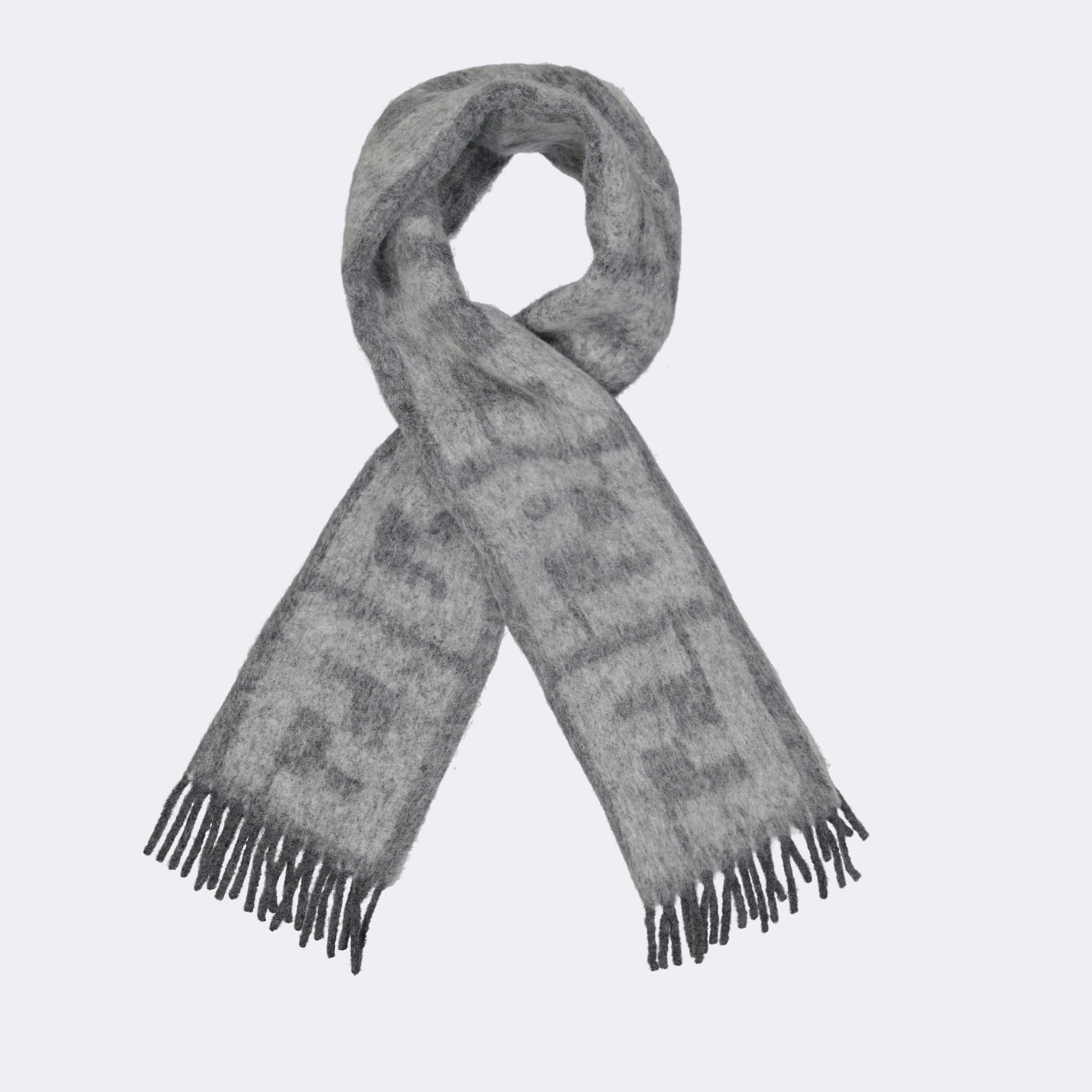 Scarves and gloves FF scarf Fendi Gray Man