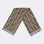 Scarves and gloves FF scarf Fendi Beige Man