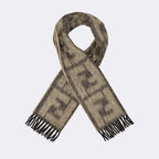 Scarves and gloves FF scarf Fendi Beige Man