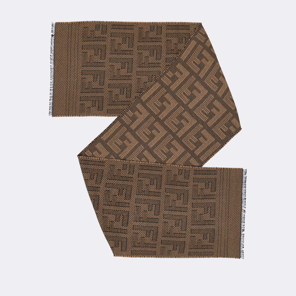 Écharpes, foulards et gants Écharpe FF Fendi Marron Homme