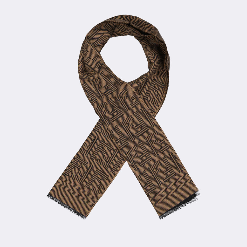 Écharpes, foulards et gants Écharpe FF Fendi Marron Homme