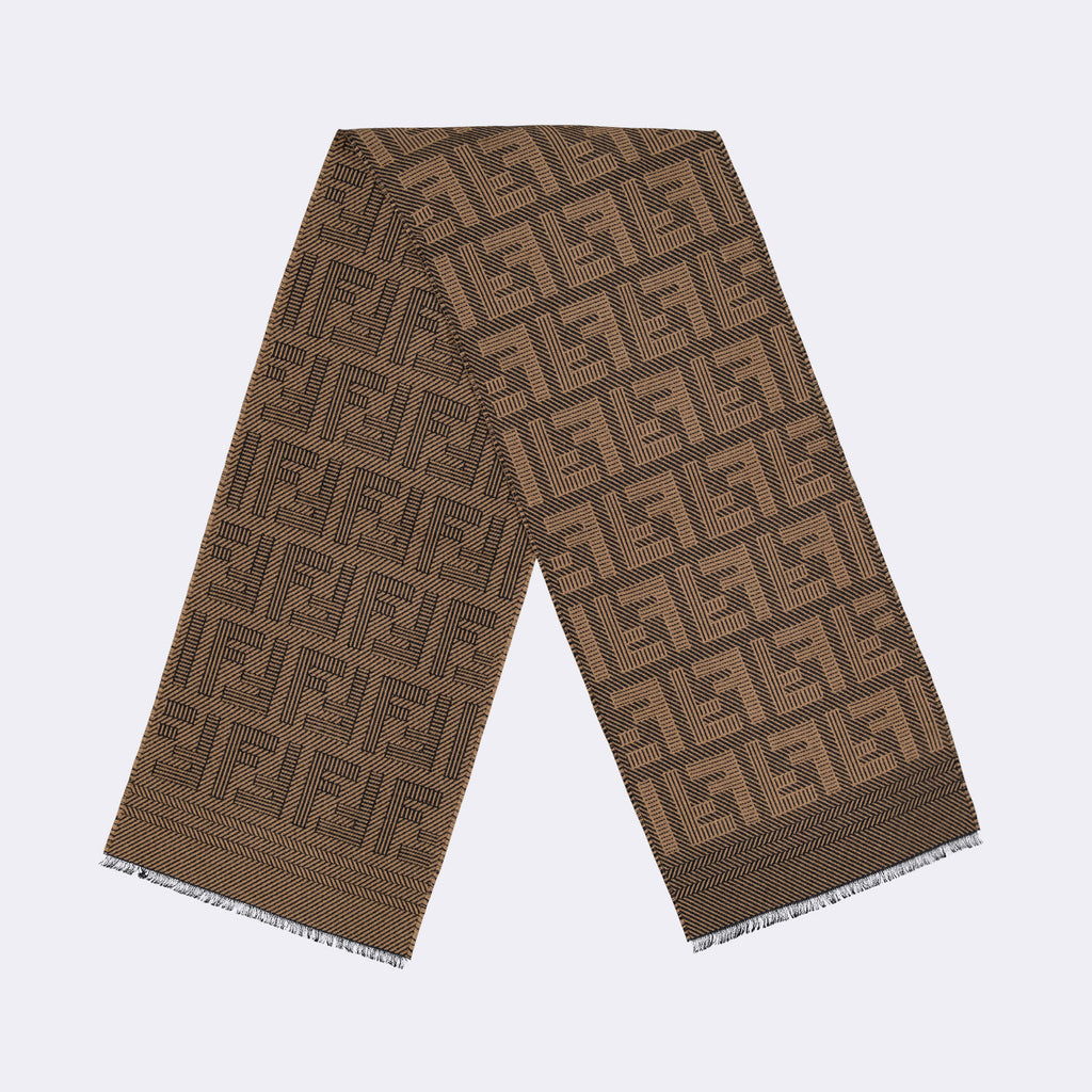 Écharpes, foulards et gants Écharpe FF Fendi Marron Homme