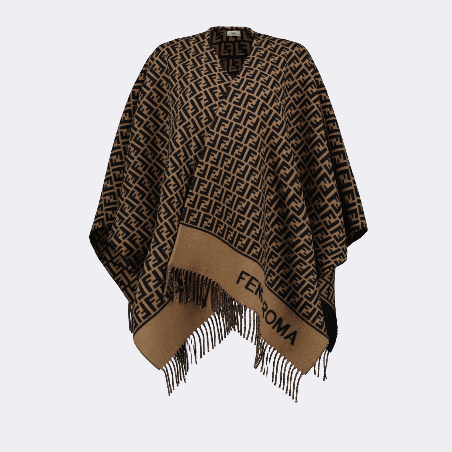 Vestes Poncho FF Fendi Marron Femme