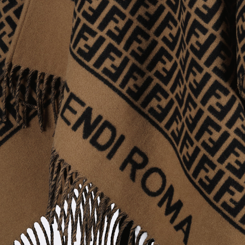 Vestes Poncho FF Fendi Marron Femme
