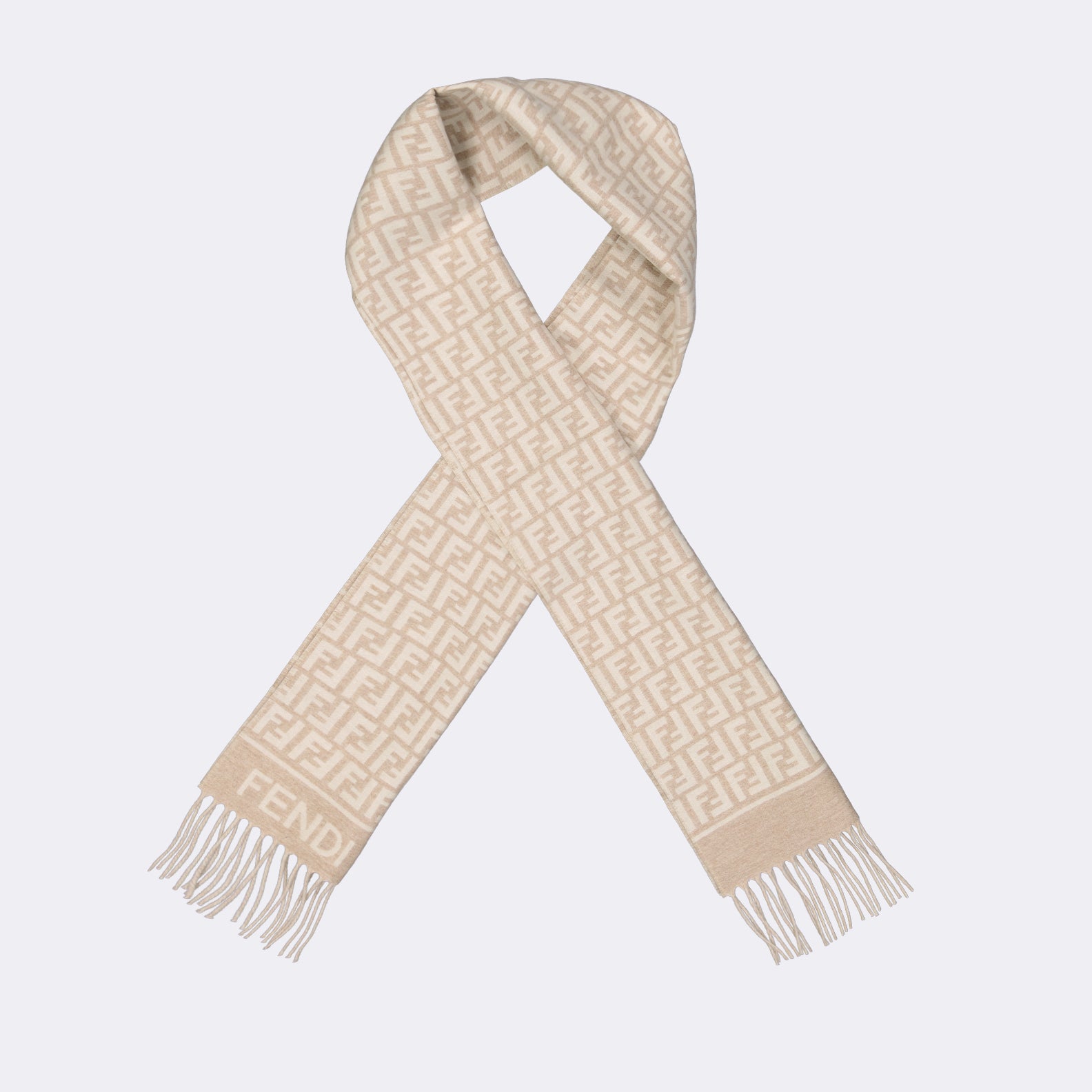 Scarves and gloves FF scarf Fendi Beige Women