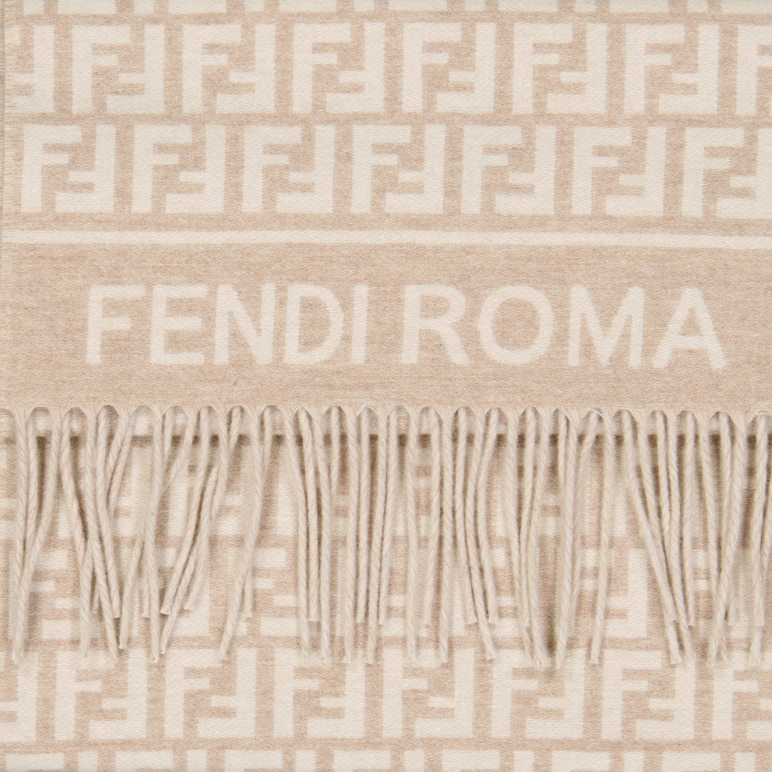 Scarves and gloves FF scarf Fendi Beige Women